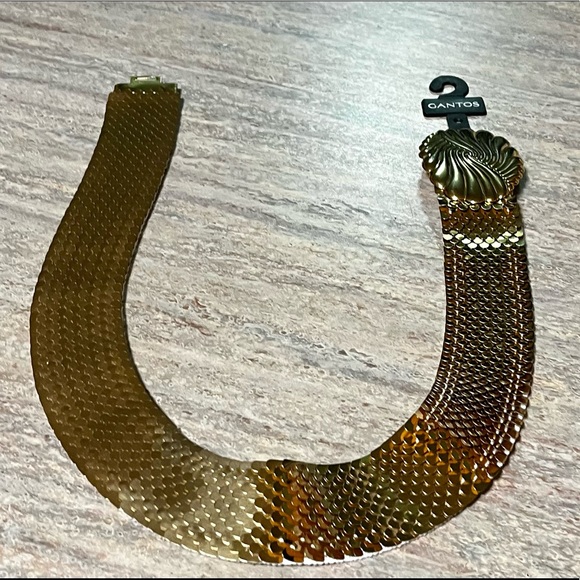 New Gantos gold color sequined elastic belt - Picture 1 of 13